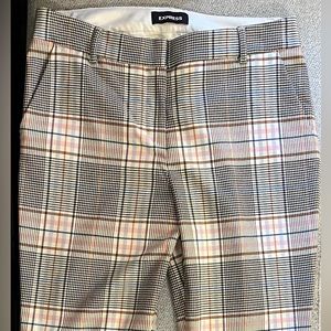 Express Plaid Stretch Columnist Pant - 8 Regular